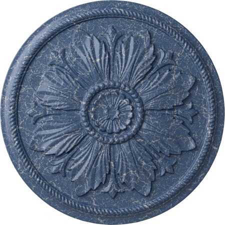 Ekena Millwork Kaya Ceiling Medallion (Fits Canopies up to 5 1/4"), 23 5/8"OD x 1 1/2"P, Americana Crackle CM23KAAMC